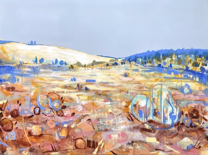 SOLD Batty Bog Road - Acrylic on Canvas 76x100cm - WINNER - City of Stirling Art Awards 'Local Artist Award'