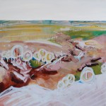 Coal Seam Gully - Mingenew - Acrylic and Aerosol on Canvas 91x91cm
