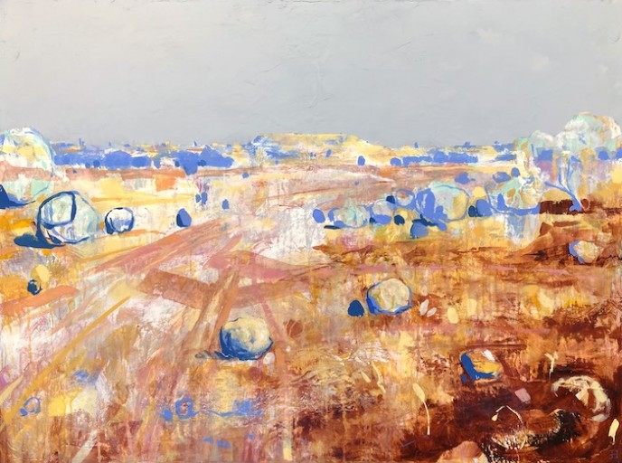 SOLD Distant Tailings - Acrylic on Canvas 83x113cm