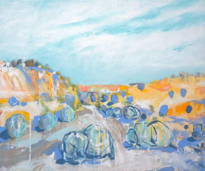 SOLD Rivers Bend – Acrylic on Canvas 76x91cm