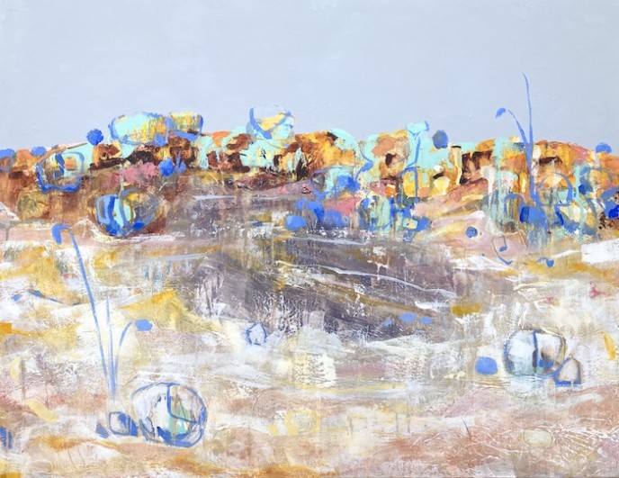 SOLD Salt and Pepper, Mt Magnet - Acrylic on Canvas 71x91mm