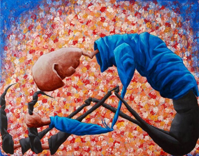SOLD - Waiting - Acrylic on Canvas 700x900mm